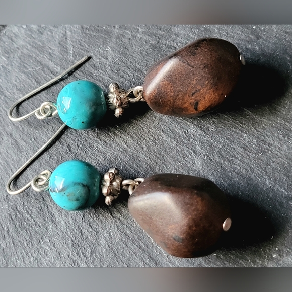 VINTAGE SET!! Turquoise Beaded - Picture 7 of 12